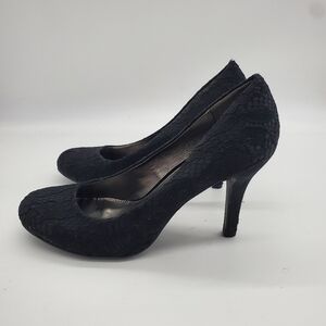 Mootsies Tootsies Moideal Heels Lace Women 8.5 Shoes Black